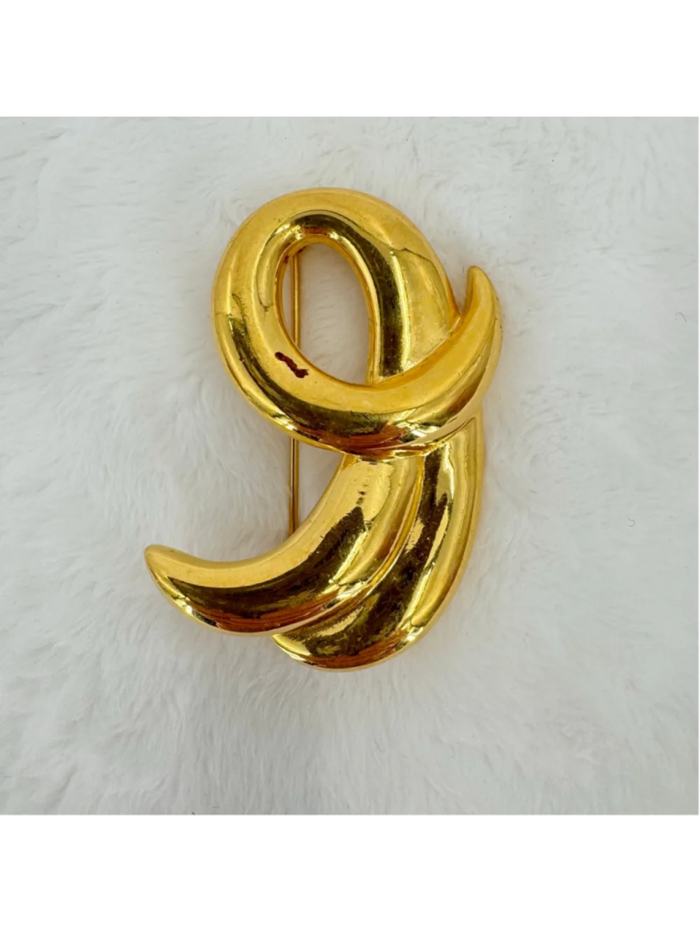Vintage Napier Pin Brooch Gold Tone Statement Piece 90s Grandmacore Glam